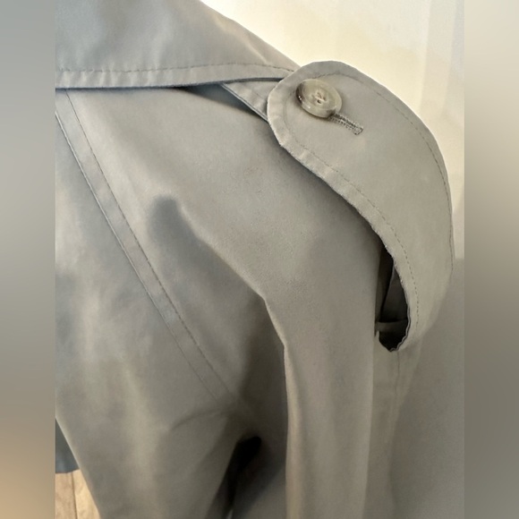 Vintage London Fog Khaki Maxi Trench Coat Plaid lining SZ 42 Regular Unisex EUC - Picture 5 of 10